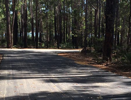 Potters Gorge Campground Road Construction